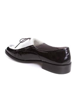 Zapato Salonissimos fleco Yuni negro/blanco