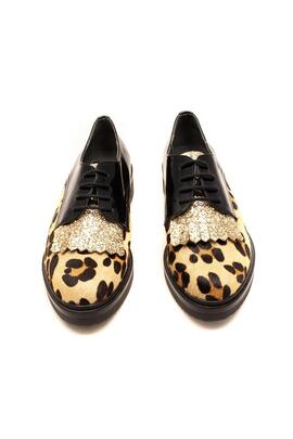 Zapato Kanna Selva negro y leopardo